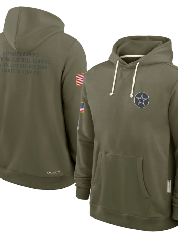 Dallas Cowboys Salute to Service Sideline Dominant Force NFL Pullover Hoodie