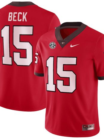 Carson Beck Georgia Bulldogs Home Nike Football Game Jersey – Red