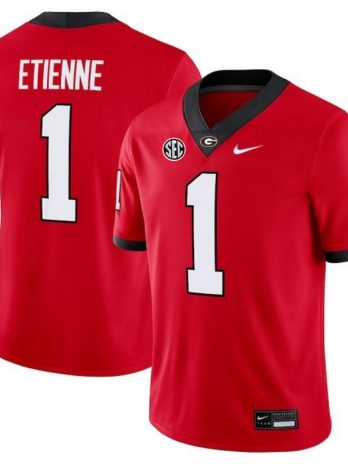 Trevor Etienne Georgia Bulldogs Home Nike Football Game Jersey – Red