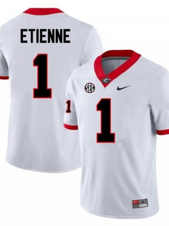 Trevor Etienne Georgia Bulldogs Nike Football Game Jersey – White