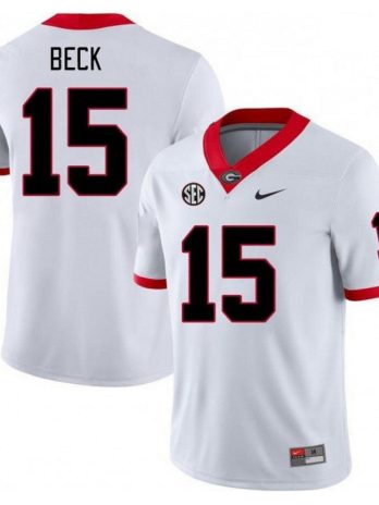 Carson Beck Georgia Bulldogs Nike Football Game Jersey – White