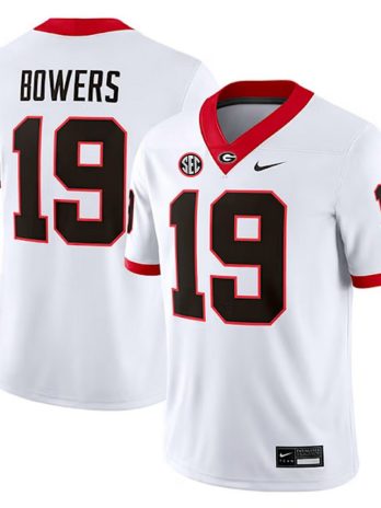 Brock Bowers Georgia Bulldogs Nike Football Game Jersey – White