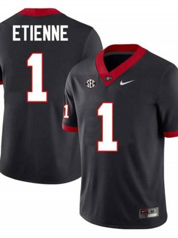 Trevor Etienne Georgia Bulldogs Alternate Nike Football Game Jersey – Black