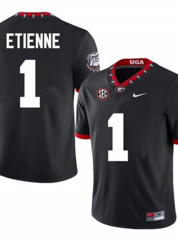 Trevor Etienne Georgia Bulldogs 100th Anniversary Nike Football Game Jersey – Black