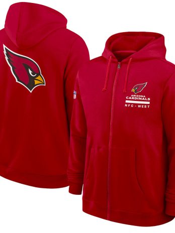 Arizona Cardinals Utility Player Sideline Men’s Nike NFL Full-Zip Hoodie