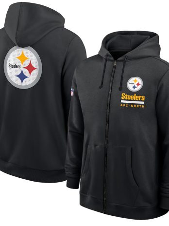 Pittsburgh Steelers Utility Player Sideline Men’s Nike NFL Full-Zip Hoodie