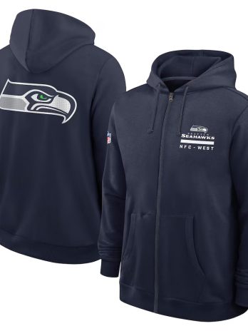 Seattle Seahawks Utility Player Sideline Men’s Nike NFL Full-Zip Hoodie