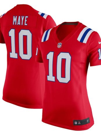 Drake Maye New England Patriots Nike Women’s Alternate Jersey – Red