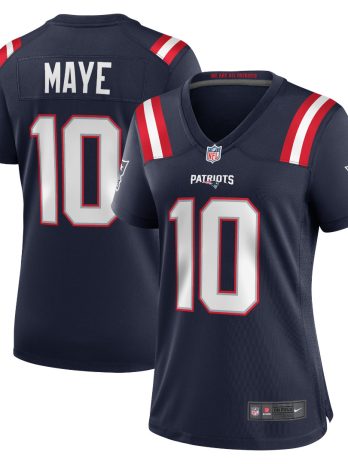 Drake Maye New England Patriots Nike Women’s Alternate Jersey – Navy
