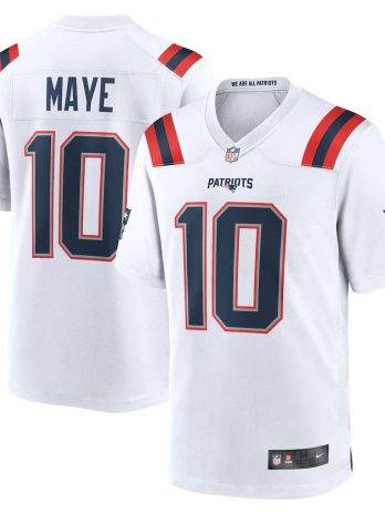 Drake Maye New England Patriots Nike Vapor F.U.S.E. Limited Jersey – White
