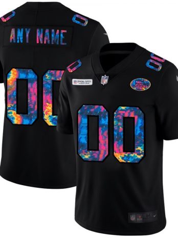 San Francisco 49ers Nike NFL 2020 Crucial Catch Limited Edition Custom Jersey – Black