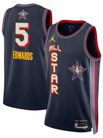 Anthony Edwards Jordan Brand Unisex Navy 2025 NBA All-Star Game Swingman Player Jersey