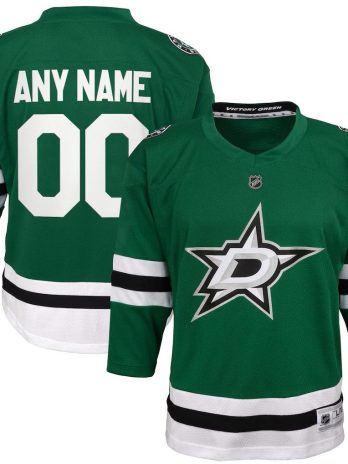 Youth Dallas Stars Green Home Replica Custom Jersey