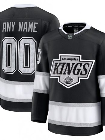 Youth Los Angeles Kings Home Premium Custom Jersey – Black