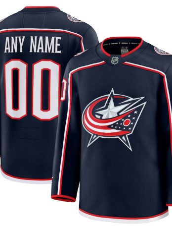 Columbus Blue Jackets Home Premium Custom Jersey – Navy