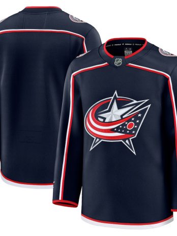Columbus Blue Jackets Home Premium Blank Jersey – Navy