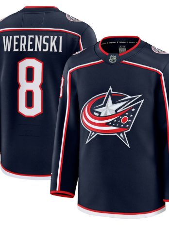 Zach Werenski Columbus Blue Jackets Fanatics Home Premium Jersey – Navy