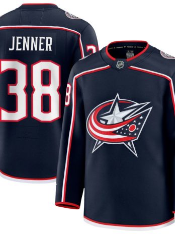 Boone Jenner Columbus Blue Jackets Fanatics Home Premium Jersey – Navy