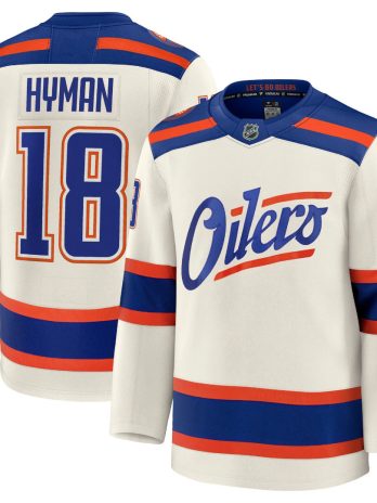 Zach Hyman Edmonton Oilers Alternate Cream Premium Player Jersey