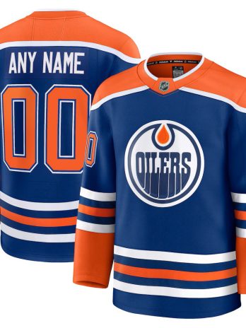 Edmonton Oilers Home Premium Custom Jersey