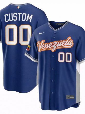 Venezuela Baseball Nike 2026 World Baseball Classic Stadium Custom Jersey – Royal
