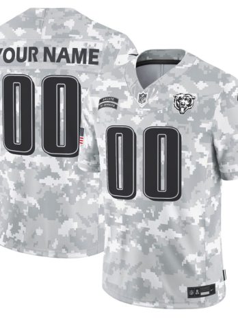 Chicago Bears Nike Arctic Camo 2024 Salute to Service Limited Custom Jersey
