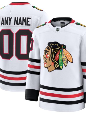 Chicago Blackhawks Away Premium Custom Jersey – White