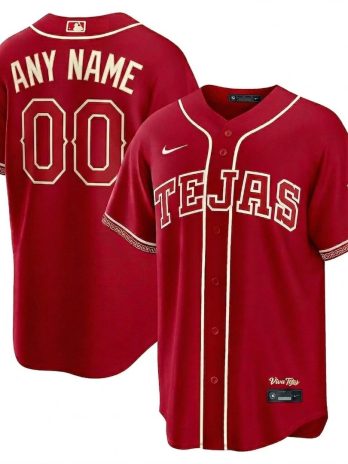 Texas Rangers Nike 2026 City Connect Stadium Custom Jersey – Red