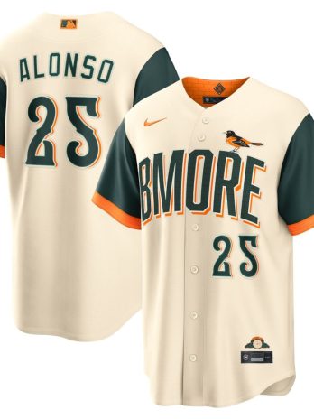 Pete Alonso Baltimore Orioles Nike 2026 City Connect Stadium Jersey – Cream