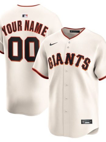 San Francisco Giants Nike Home Limited Custom Roster Jersey – Cream