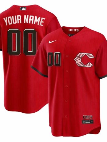 Cincinnati Reds Nike 2026 City Connect Stadium Custom Jersey – Red