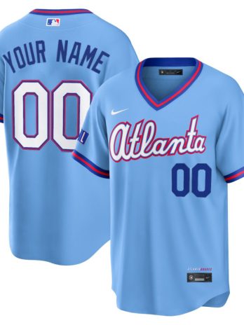 Atlanta Braves Nike 2026 City Connect Stadium Custom Jersey – Powder Blue